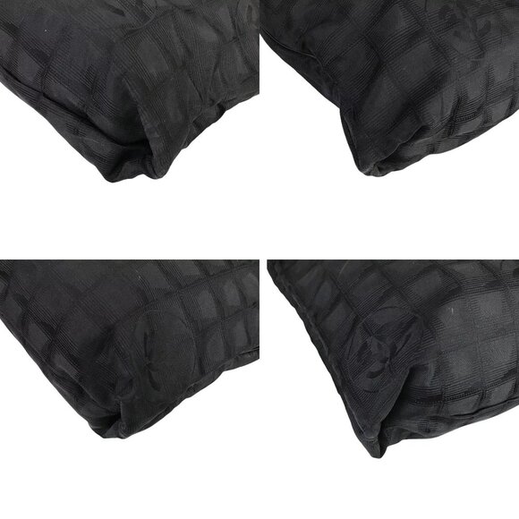 471175AJ (V2) Chanel Tote Bag Travel Line Black Nylon - Picture 8 of 13